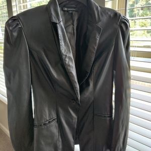 Like New!! INC Faux Leather Blazer